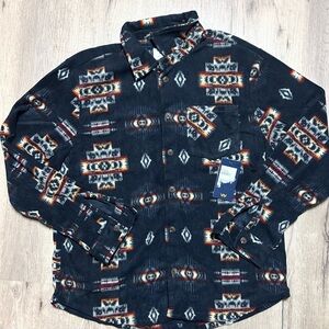 Men's Tribal Pattern Shirt Jacket